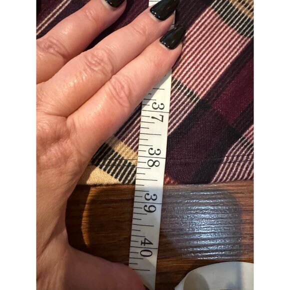 Jessica Howard Women's Plaid A-Line Dress Burgundy Size 2X NWT - Picture 9 of 10